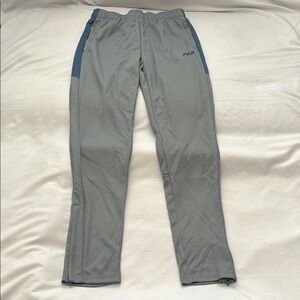 Fila Gray and Blue Athletic Pants